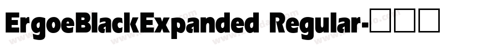 ErgoeBlackExpanded Regular字体转换